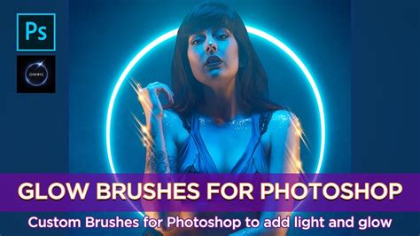Glow Brushes for Adobe Photoshop: Create Light Flares and Auras - YouTube