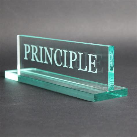 Buy Office Desk Name Plate | Custom Name Plates Made from Glass-Like Acrylic | Personalized Desk ...