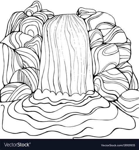 Waterfall Coloring Pages For Kids at GetColorings.com | Free printable ...