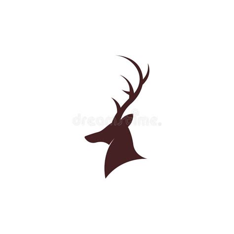 Stag Icon Logo Design Illustration Stock Illustration - Illustration of ...