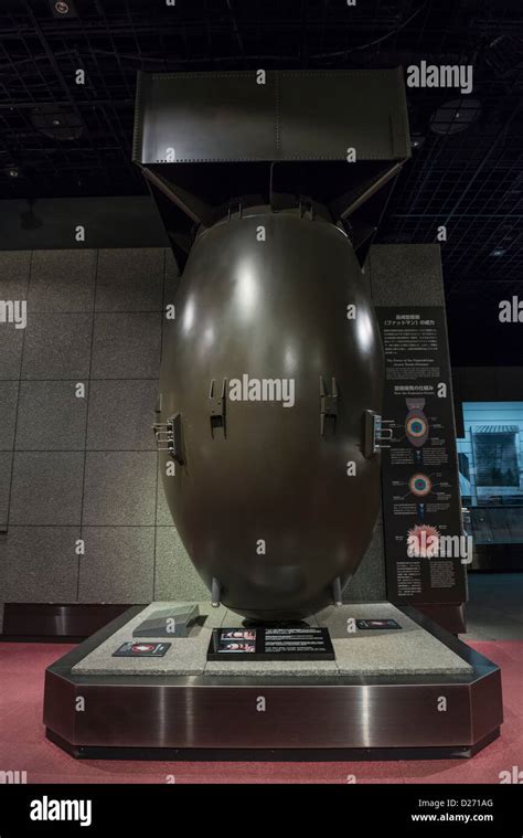 A full-size Mock up of the Plutonium Atomic Bomb "Fat Man" dropped on ...