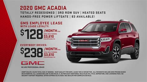 March 2020 - GMC Lease Specials - YouTube