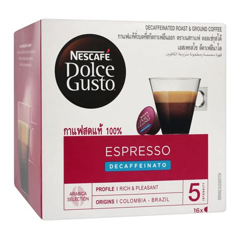 Buy Nescafe Dolce Gusto Espresso Decaffeinato Arabica, 16 Single Serve Pods Online at Special ...