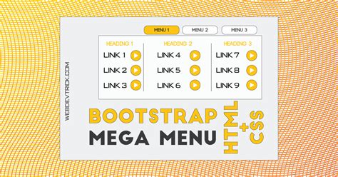 Bootstrap Mega Menu With CSS | Responsive Multiple Row Menu