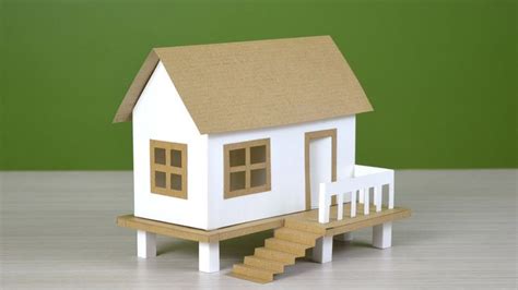 Wow ! beautiful paper house | how to make a attractive house from paper ...