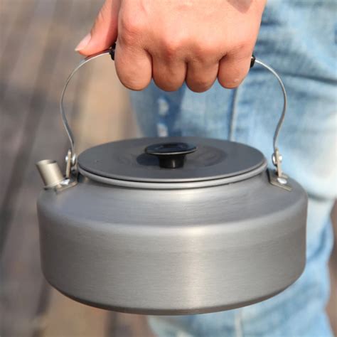 0.8L 1.6L Camping Kettle Ultra Light Outdoor Hiking Camping Picnic Water Kettlecoffee Kettle ...