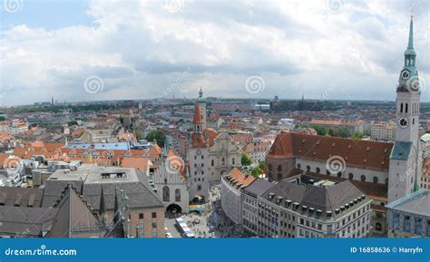 Munich skyline stock photo. Image of panoramic, landmark - 16858636