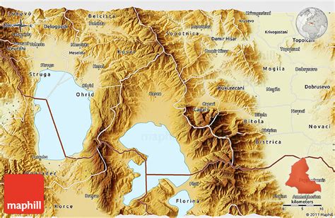 Physical 3D Map of Resen