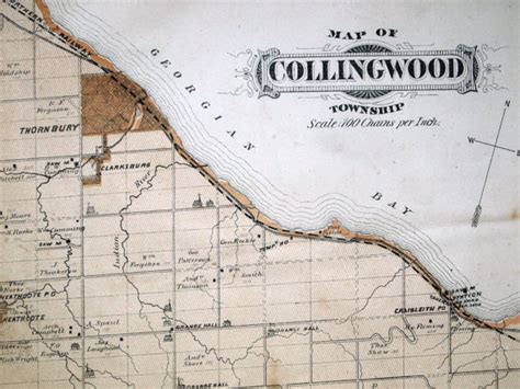 Collingwood Ontario Map - canvas-canvaskle