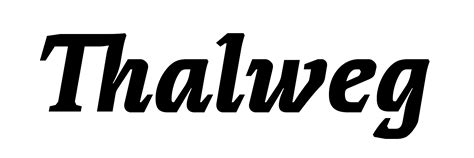 Thalweg – Fonts by Ani Dimitrova