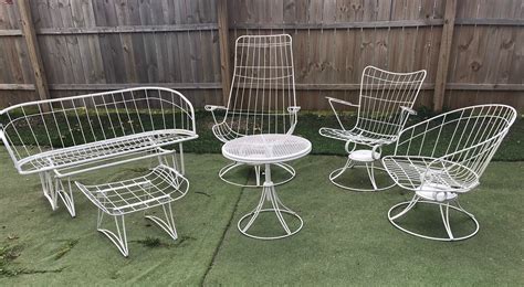 Outdoor Furniture Vintage - A Set Of Six French Antique Wrought Iron Garden Chairs ... - Shop ...