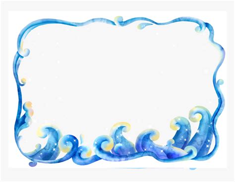 Waves Border Clipart - Water Border Clipart Transparent Clip Wave ...