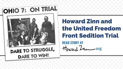 Howard Zinn and the United Freedom Front Sedition Trial - Howard Zinn