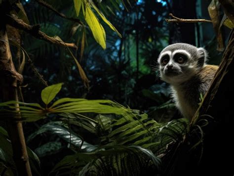 Premium Photo | Lemur in a Lush Rainforest Habitat