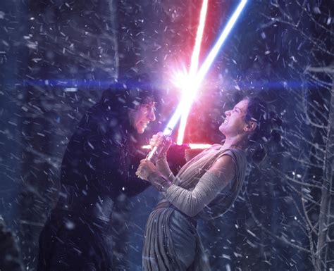 Rey And Kylo Ren Fighting With Lightsaber Wallpaper,HD Movies ...