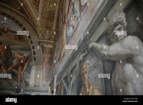 frescoes in raphael's rooms, vatican museum, rome Stock Photo - Alamy