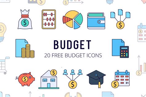 Budget Vector Icon Set Free Download - Creativetacos