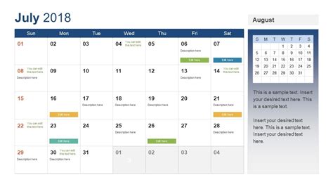 Calendar Template Powerpoint - Customize and Print