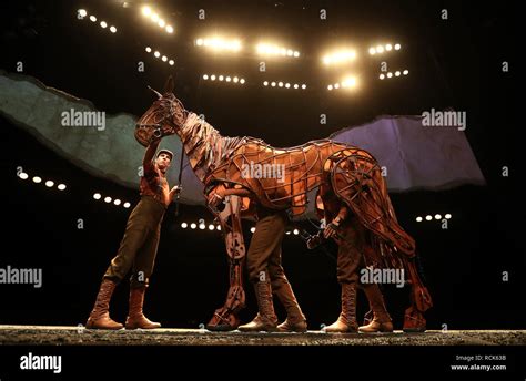 Joey the life-size horse puppet from the War Horse theatre production ...