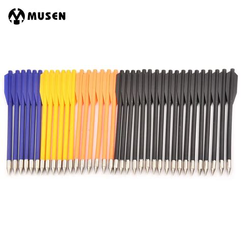 36 pcs 4 Color Plastic Crossbow Bolts Arrows Length 160 mm Diameter 6.2 mm Crossbow Bolts for ...