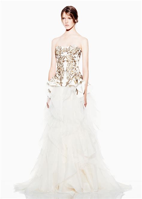 Sarah Burton for Alexander McQueen regal wedding dress