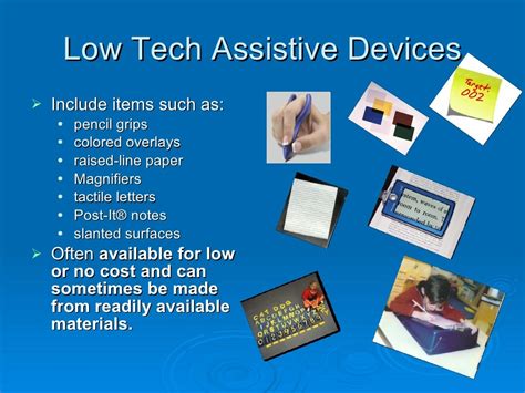 Assistive Tech-Intro, Definitions and Descriptions of Various Types