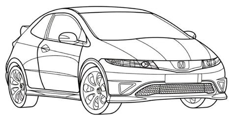 Honda Civic Coloring Page