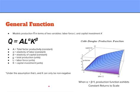 Understanding the Cobb-Douglas Production Function: A Key Concept in Economics | Business ...