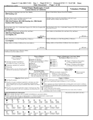 Fillable Online Bankruptcy Court Forms - Fill Out and Sign Printable ...