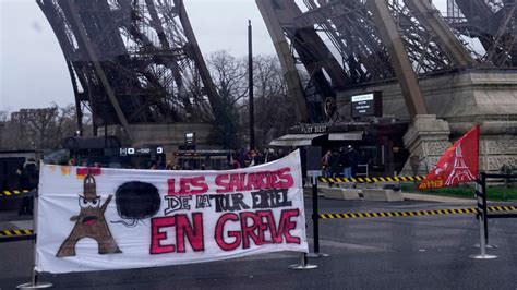 Eiffel Tower: Tourists turned away from Paris attraction as workers strike | World News | Sky News