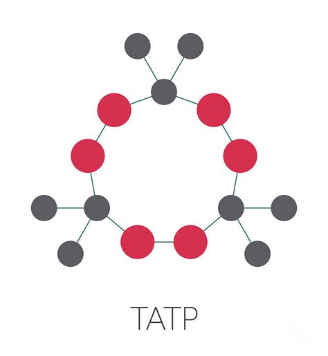 Tatp Explosive Molecule Photograph by Molekuul/science Photo Library - Pixels