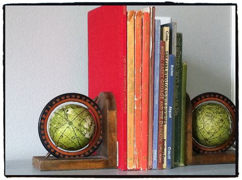 Vintage Globe Bookends