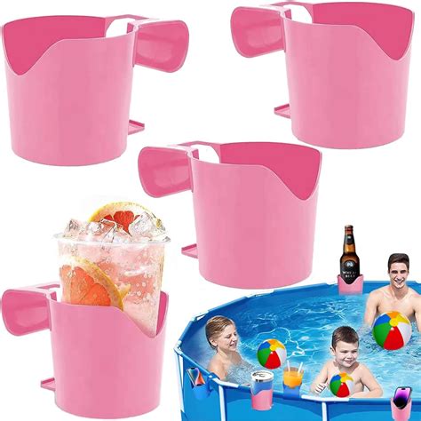 Amazon.com: Poolside Cup Holder for Above Ground Pools, Swimming Pool Cup Holder for Drinks, No ...