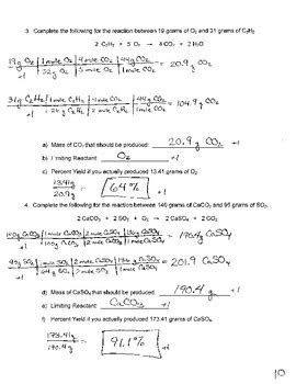 Percent Yield & Stoichiometry by Science and The Big Ideas | TpT