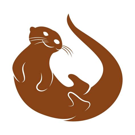 Otter icon logo design 21431235 Vector Art at Vecteezy