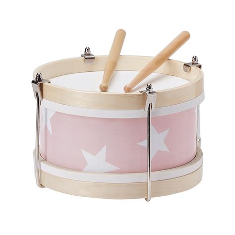 Children's Wooden Toy Drum In Pink - Kids Concept | Cuckooland