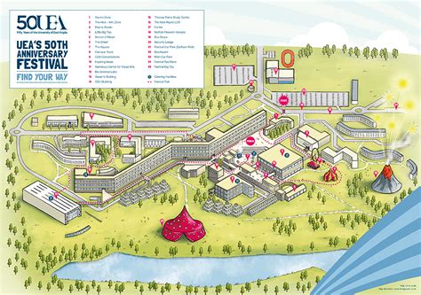 Fiona Gowen - UEA 50th Anniversary Map