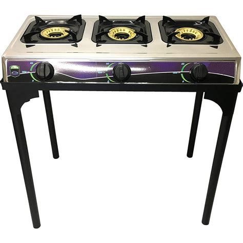 Heavy Duty Three Burner Propane Gas Stove Outdoor Cooking Butane Gas Stove Full Stainless Steel ...