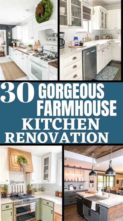 30 Farmhouse Kitchen Renovation | Farmhouse kitchen design, Country ...