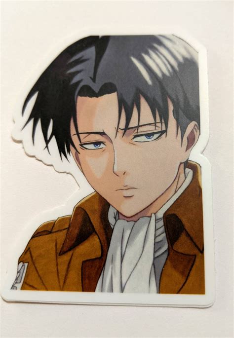 Levi Ackerman Sticker Attack on Titan Shingeki No Kyojin Anime | Etsy