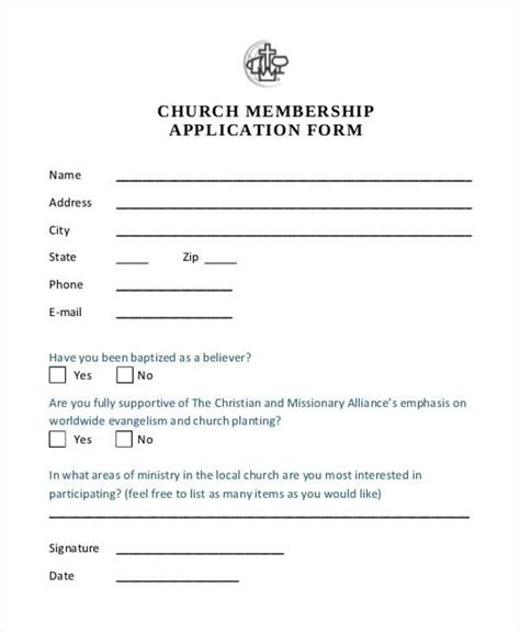 Association Membership Form Template | DocTemplates