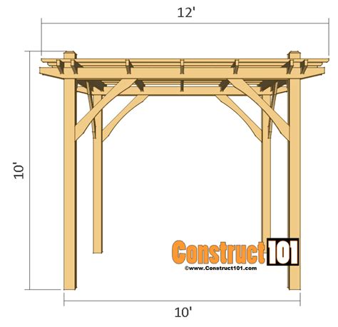 Simple DIY Pergola Plans | Free PDF Download - Construct101