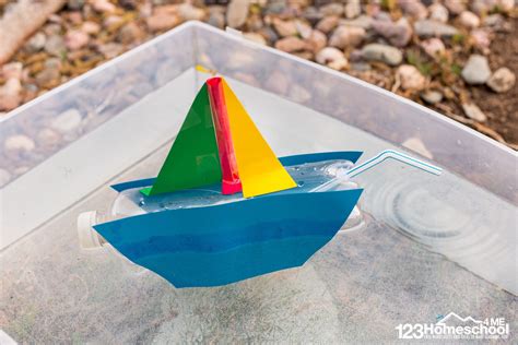 ⛵ Baking Soda Powered Boats Science Experiment