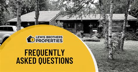 FAQ | We Buy Houses | Lewis Brothers Properties — Lewis Brothers ...