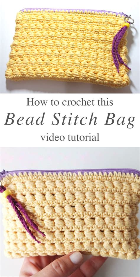 Crochet Bag With Zipper You Easily Make - CrochetBeja