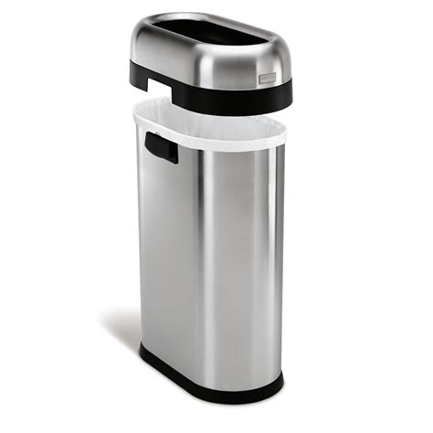 simplehuman 50 L / 13 Gal, Slim Open Trash Can, Commercial Grade ...