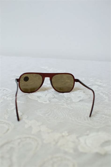 1940s Sunglasses / 40s Solarex Brown Aviator Glasses - Gem