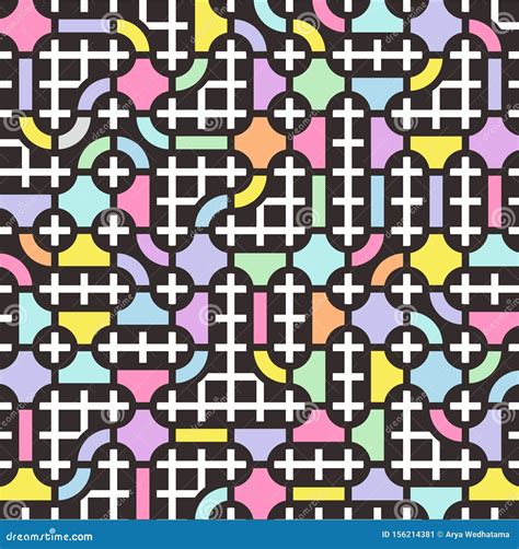 Colorful Pipe Pattern Wallpaper Stock Illustration - Illustration of ...