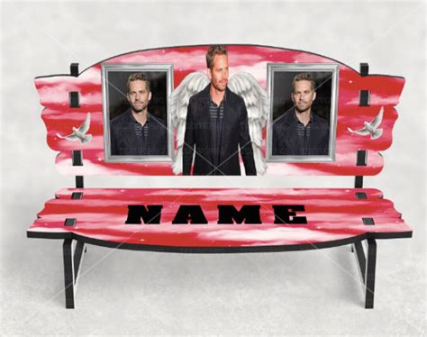 Memorial Bench Template for Sublimation - Etsy