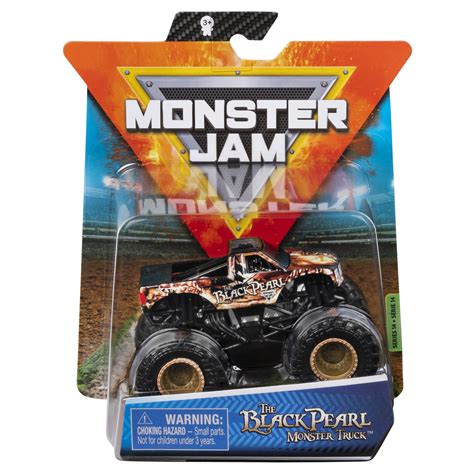 Monster Jam, Official Black Pearl Monster Truck, Die-Cast Vehicle ...